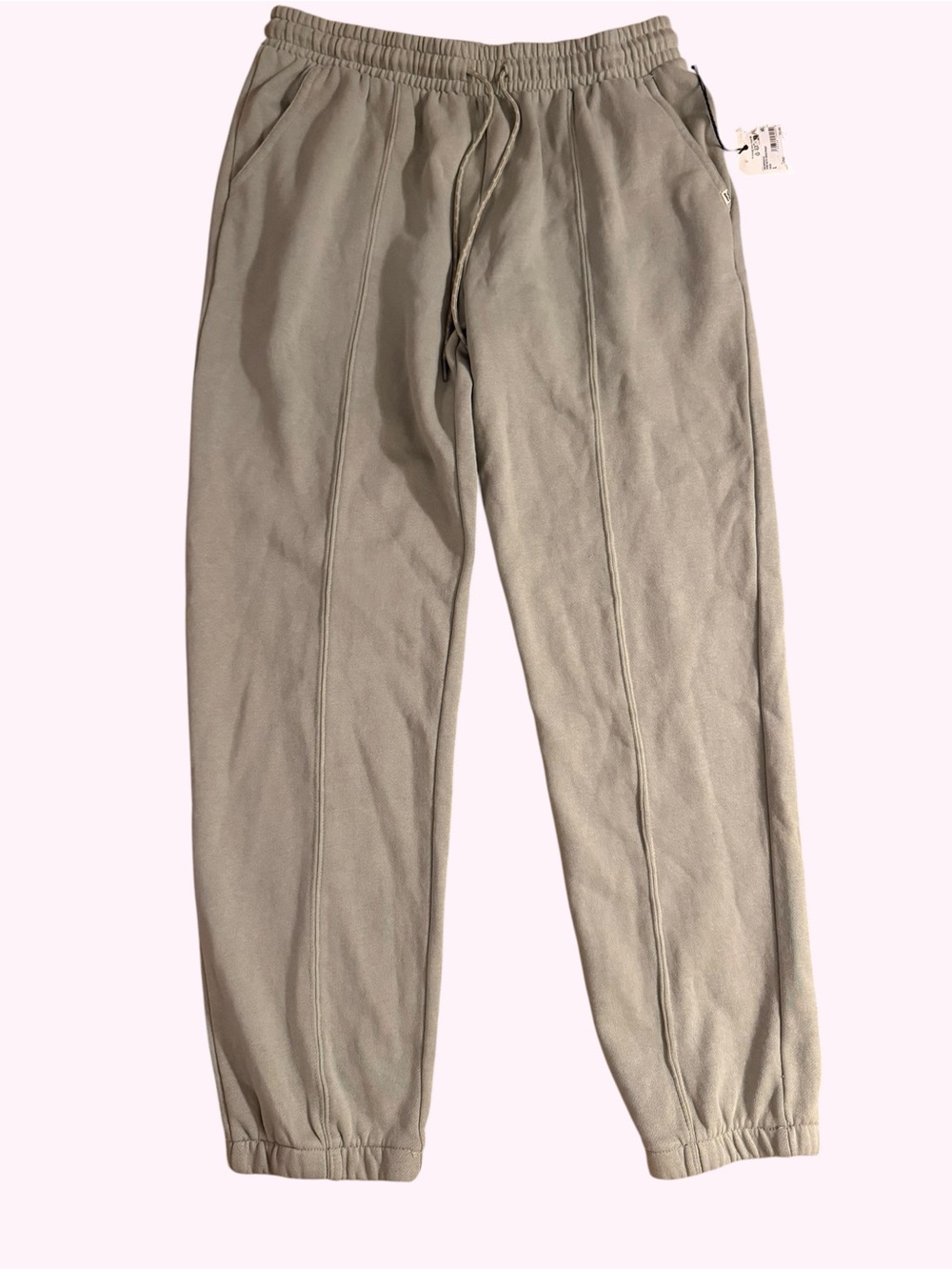 🌟Billabong Taupe Drawstring Sweatpants🌟Center Seams🌟L🌟NWT🌟